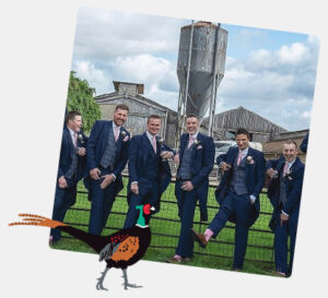 groomsmen wearing socks