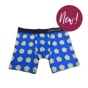 Boxer briefs with Yorkshire Rose design