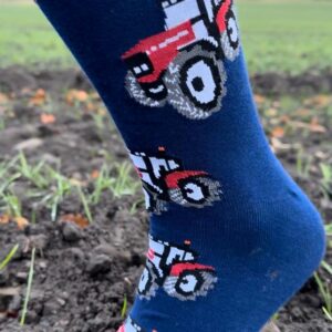 Red tractor socks