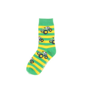 Green & Yellow Kids Tractor Socks - Image 5