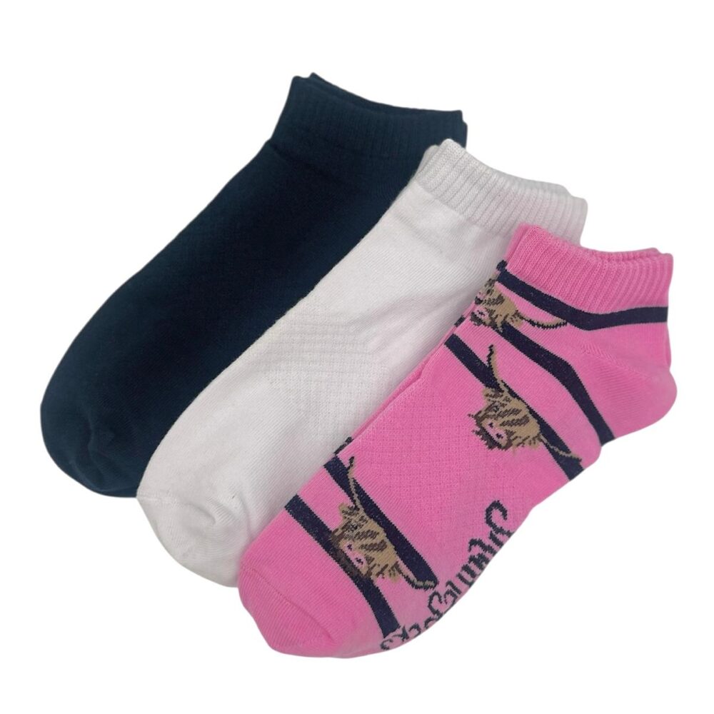 Highland Cow Trainer Socks Trio