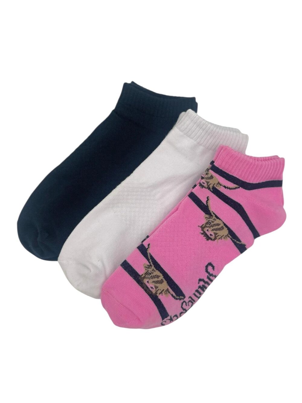 Highland Cow Trainer Socks Trio