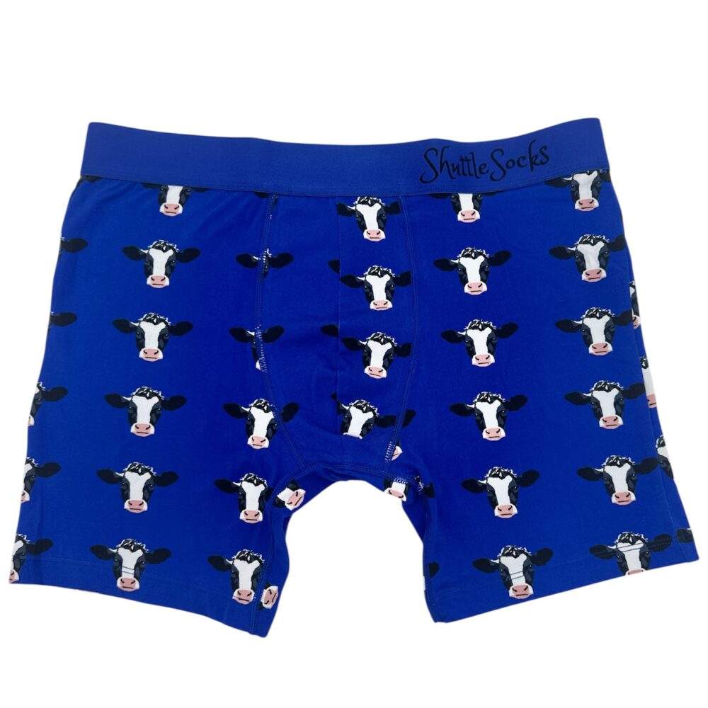 Royal Blue Cow Boxers