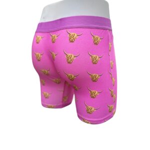 Pink Highland Cow Boxers - Image 3
