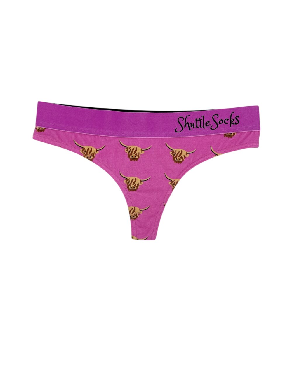 PINK HIGHLAND COW THONG