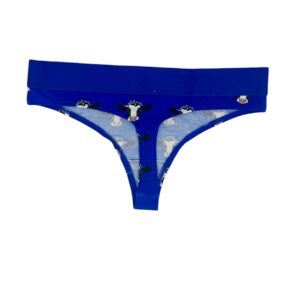 BLUE COW THONG